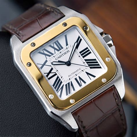 cartier santos xl 100|cartier santos 100 price list.